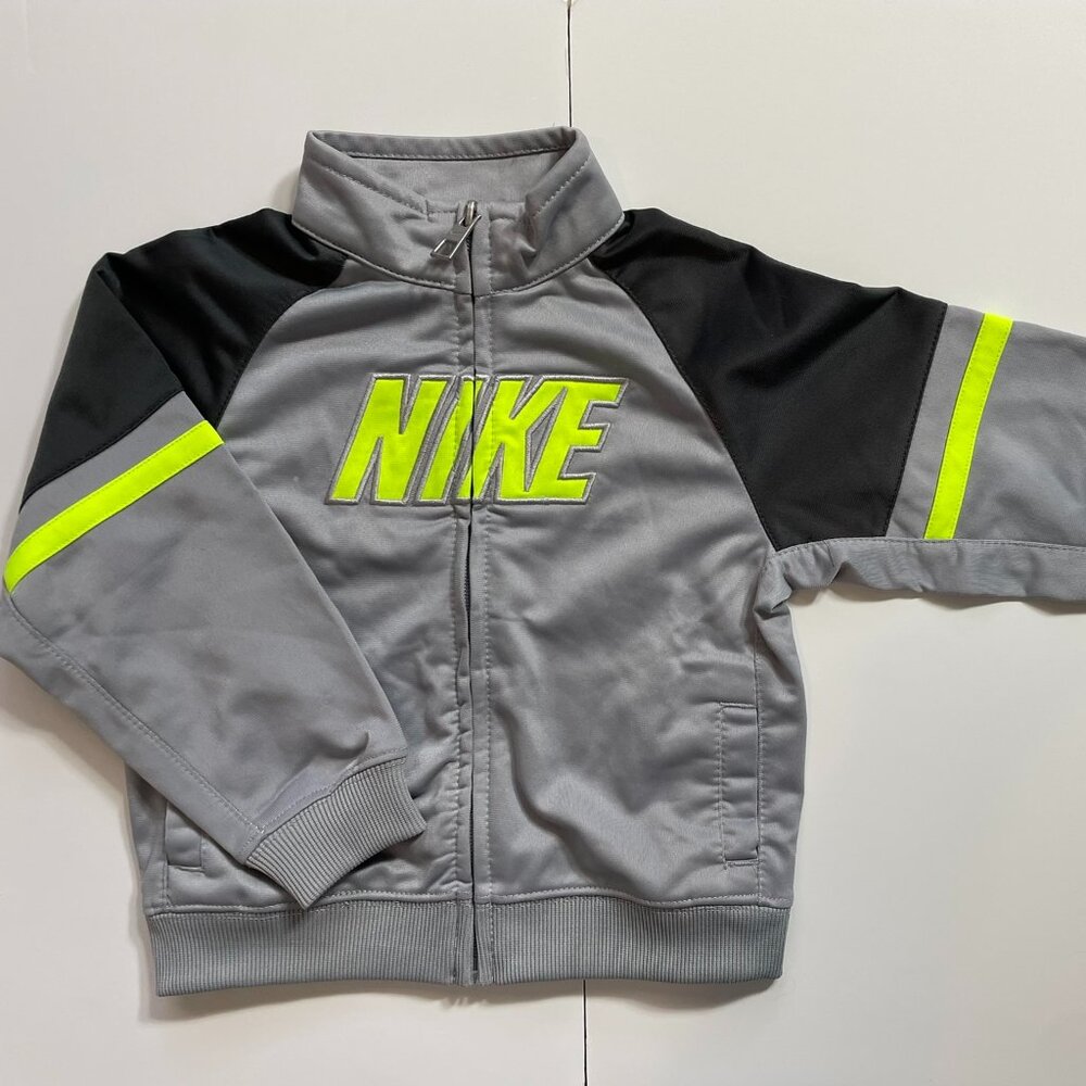 Nike Toddler Jacket Gray Neon - Size 24M